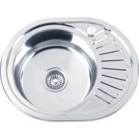 Мойка врезная MG6-5745OVL  (со сливной арматурой) 