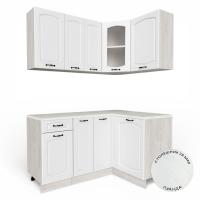 Кухонный гарнитур Равенна Сосна лофт / Дуб светлый (столеш Луанда+сушка+планка) 1,5м