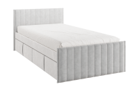 Кровать с ящиками Твикс 90х200 см (галька (велюр))