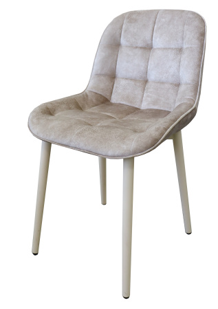 Стул Прованс 2 Монолит Велюр Бежевый / нога RAL 1015 Молочный