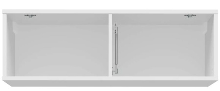 Полка навесная Слайд Белый глянец