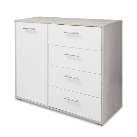 Комод БН-175-04  (986) Сосна лофт/Белый