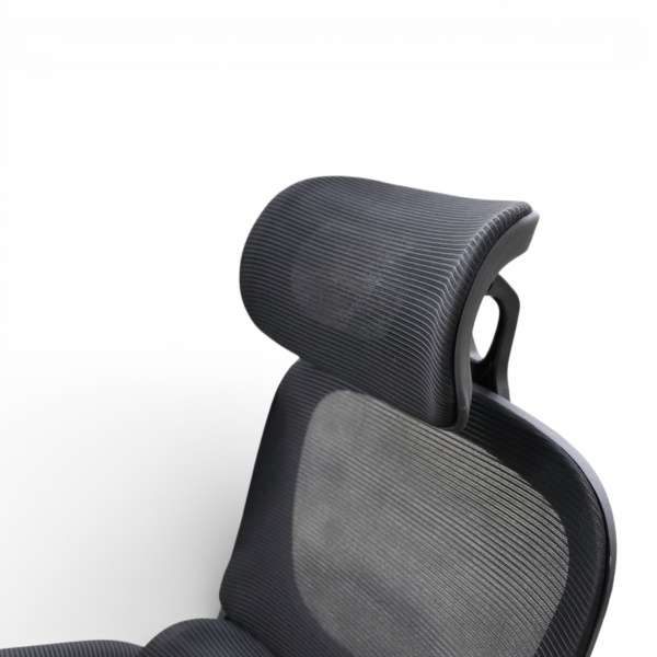 Кресло офисное OM889B поролон-сетка, черный 63x50x124-134 см