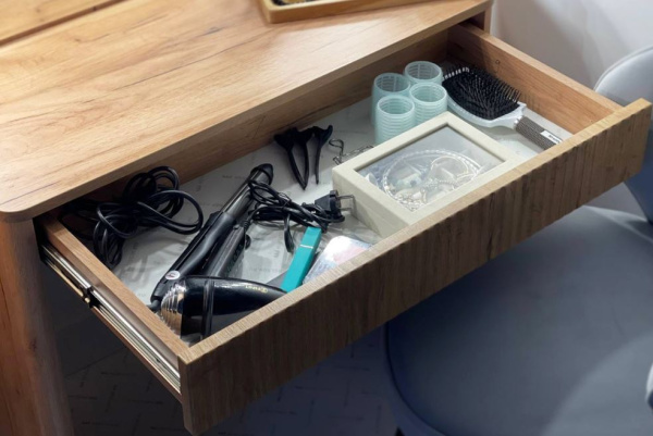 Адам трюмо дуб крафт золотой/графит