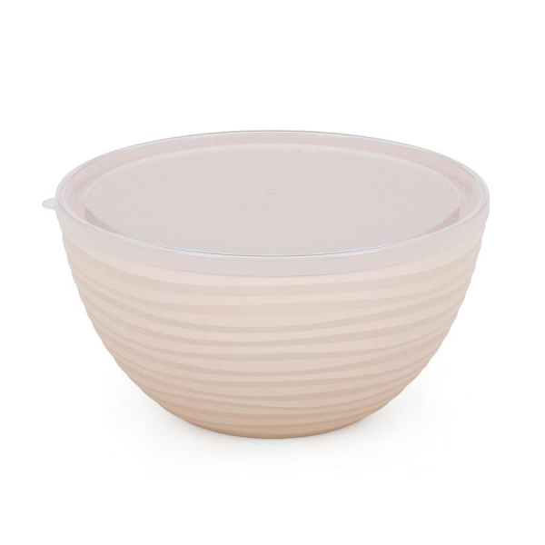 Чаша "Оазис" 2,5л (с крышкой) (бежевый) М8403