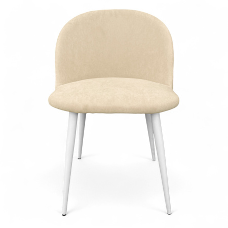 Стул Соло Металл белый, бежевый Ultra Sand