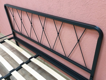 Кровать Клэр КМД 18 120*200 (с основанием) черный