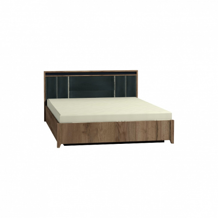 Nature 307 Кровать Люкс (без основания)  1600*2000 Дуб табачный Craft-Черный