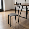 Стул Квинтет Стандарт (черный , к/з Серый 700)