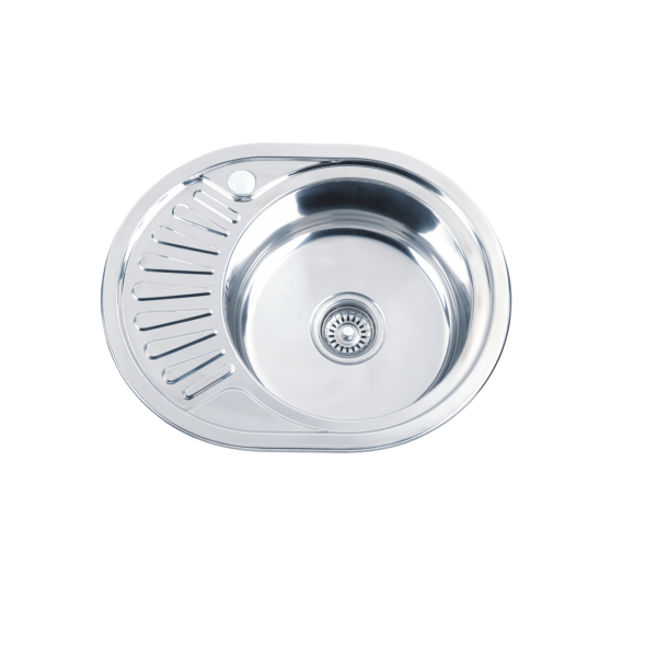 Мойка врезная MG6-5745OVR / РМС (со сливной арматурой)