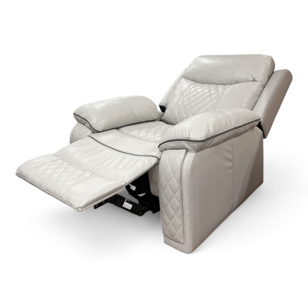 Кресло-реклайнер  YF-S 8032 Экокожа/Белый/ Электр. управление