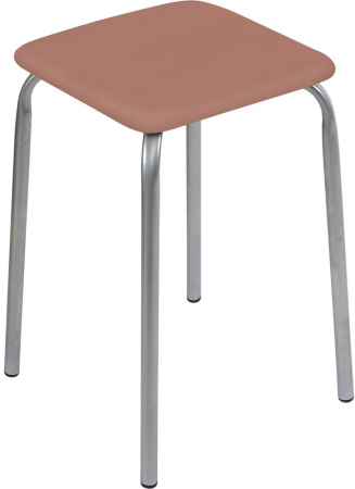 Табурет Эконом/ квадратная/коричневый