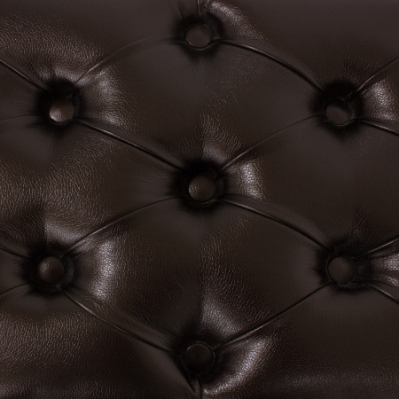 Банкетка Leset Патриция, орех (к/з орегон перламутр 120/Коричневый, каретная стяжка)