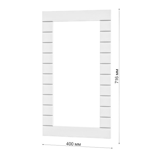 Фасад Софт Тач БЕЛЫЙ 400 СТЕКЛО   /  Бомон