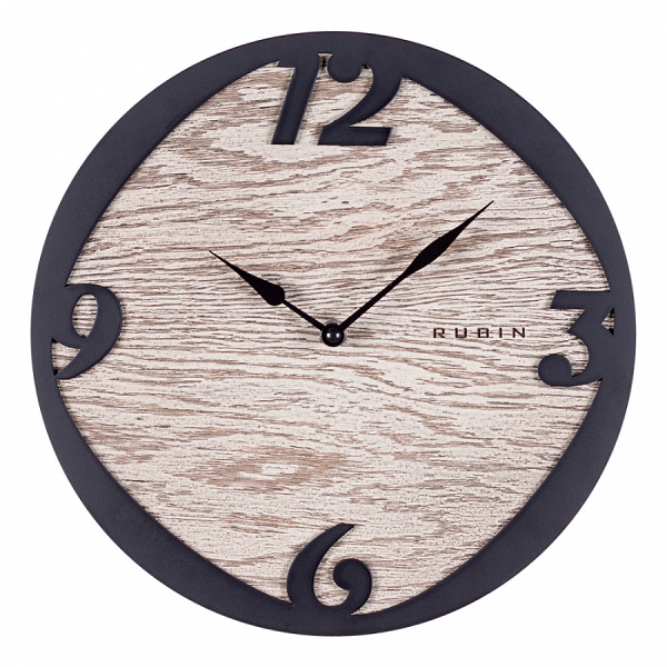 3033-002 Часы настенные из МДФ, открытая стрелка, d=30 см, "Классика" 