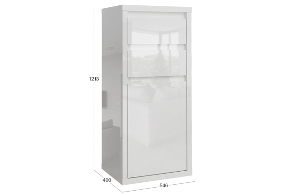 Комод с 2-мя ящиками Норден Белый