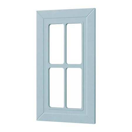 Фасад РОМБ голубой 400 СТЕКЛО