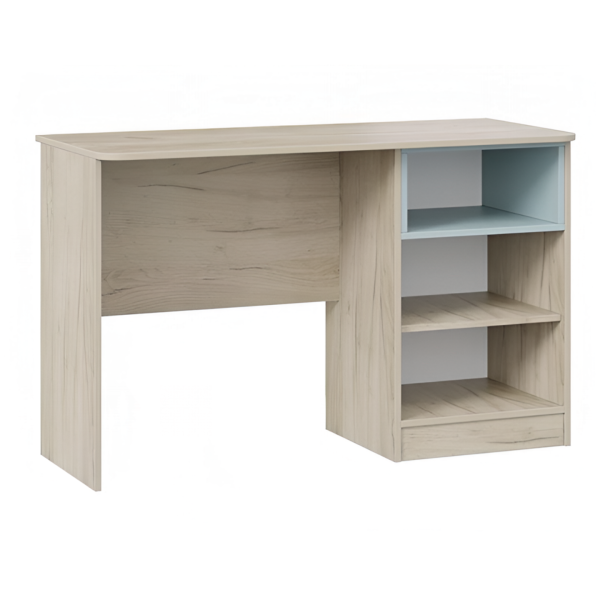 Оливер Стол письменный Тип 1 (Дуб Крафт серый/Белый/Серо-голубой)