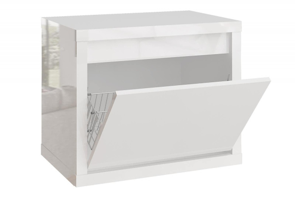 Тумба для обуви Норден Белый глянец