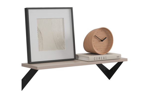 Полка навесная Рич кашемир/черный