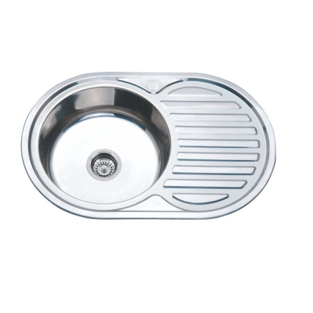 Мойка врезная MG6-7750OVL  (со сливной арматурой)