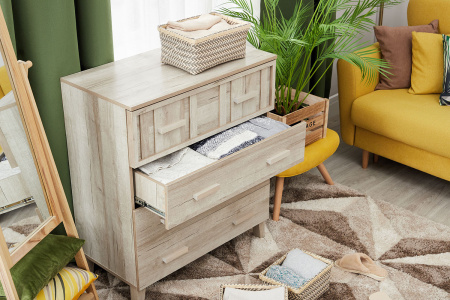 Scandica Oslo 455 Комод Дуб серый Craft