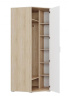 Шкаф ШУ Лайт (угловой) белый/корпус дуб сонома