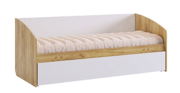 Форсаж Кровать (дуб крафт золотой/белый)