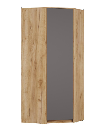 Сити Шкаф ШУ угловой Сити  Серый Графит/Дуб Крафт Золотой