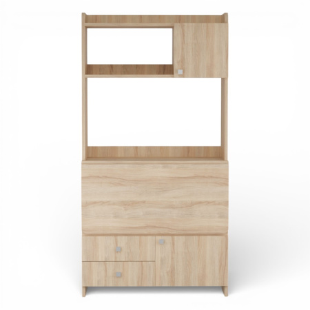 Стол письменный однотумбовый с полкой настольной БН-06/80