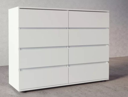Комод Somero 467.04 8 ящиков Белый