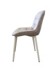 Стул Прованс 2 Монолит Велюр Бежевый / нога RAL 1015 Молочный