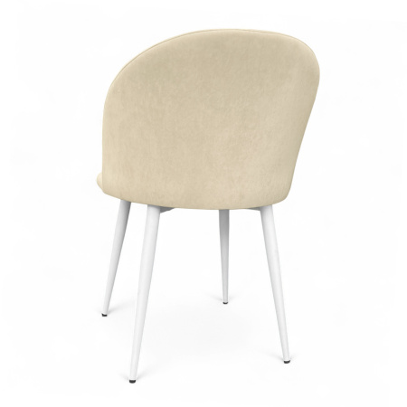 Стул Соло Металл белый, бежевый Ultra Sand