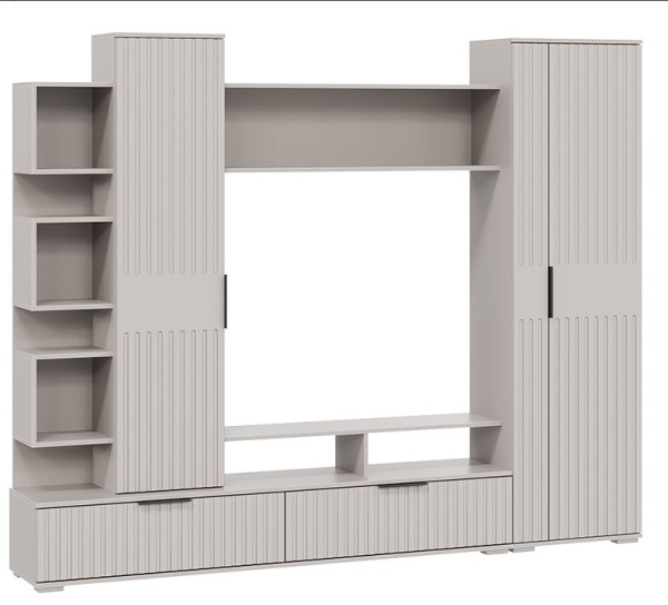 Стенка в гостиную Моника Кашемир/Кашемир Сатин