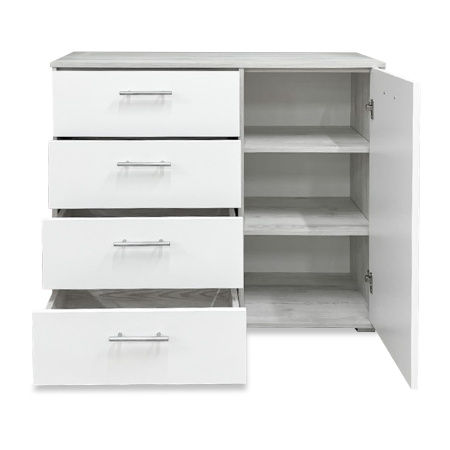 Комод БН-175-04  (986) Сосна лофт/Белый