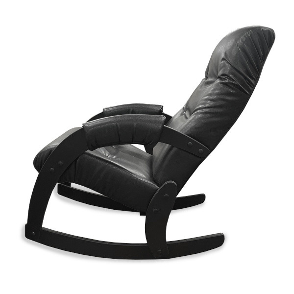 Кресло-качалка Dondolo, Модель 67 венге, экокожа Vegas lite black