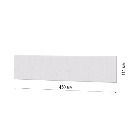 Фасад ПРАГА (ромб) белый под духовку 114 * 450