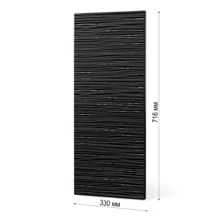 Фасад  ЧЕРНЫЙ СТРАЙП 330 торцевой