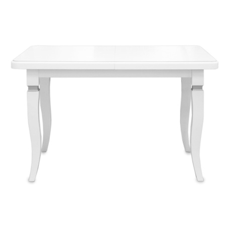 Стол СКР 120+35*80*75 прямоугол.(квадрат)/белая эмаль патина CЕРЕБРО/опора №5