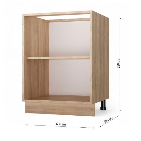 НОВА Корпус стола 2-х дверного 600 / Дуб сонома