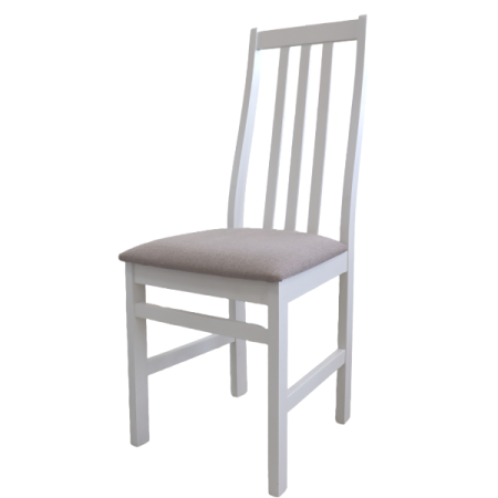 Стул Соло белая эмаль, сиденье AMELYA LIGHT BEIGE