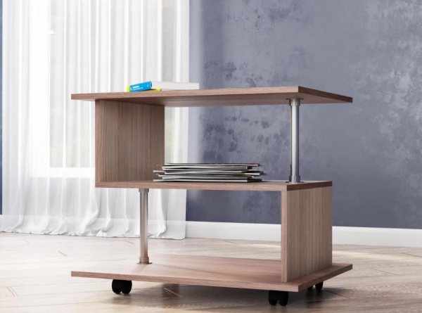 Стол журнальный СЖ-7 , Ясень шимо светлый/Шимо темный