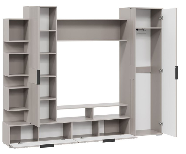 Стенка в гостиную Моника Кашемир/Кашемир Сатин