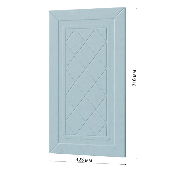 Фасад РОМБ голубой 423 на угловой верх