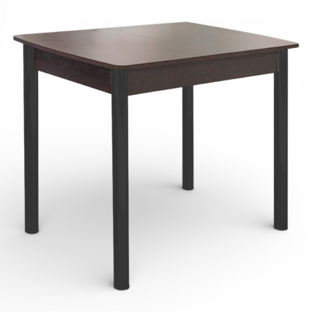 Стол Уют 3 900(+350)*600*750 ДСП венге/опора D50 "труба" Черный