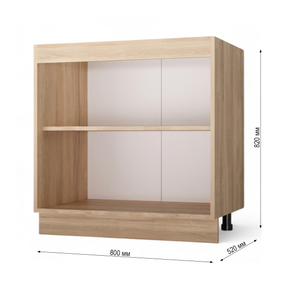 НОВА Корпус стола 2-х дверного 800 / Дуб сонома