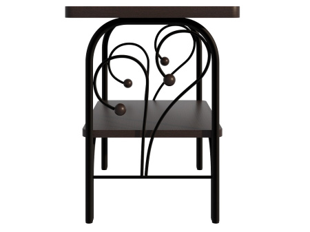 Тумба прикроватная Версаль ММД 202  черный/венге