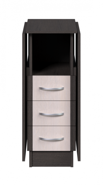 Стол-книжка с ящиками на 300 Венге/венге+бетон пайн